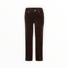 Coût De La Liberté Candice/Stretch Velvet Cropped Skinny - Chocolate