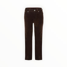 Coût De La Liberté Candice/Stretch Velvet Cropped Skinny - Chocolate