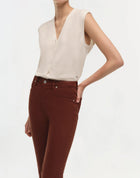 SIMKHAI River Crop Jeans - Anise