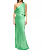 STAUD Naomi Asymmetrical Dress - Green