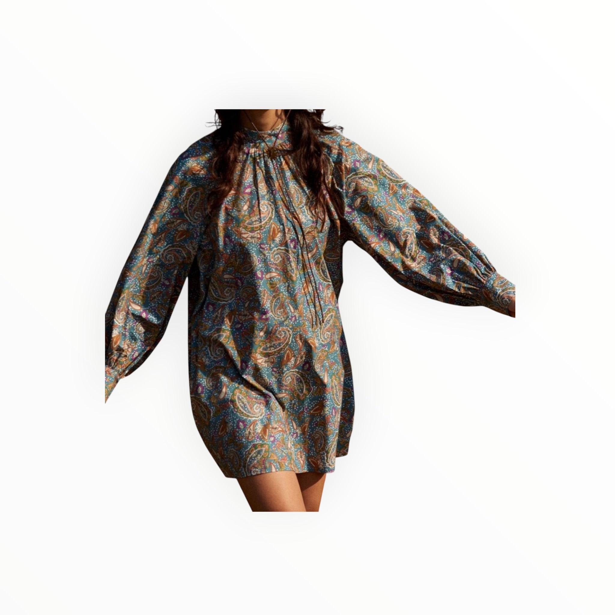Carolina K Irina Dress - Paisley Blue