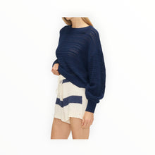 Melissa Nepton Baylor Short - Bold Navy Stripe
