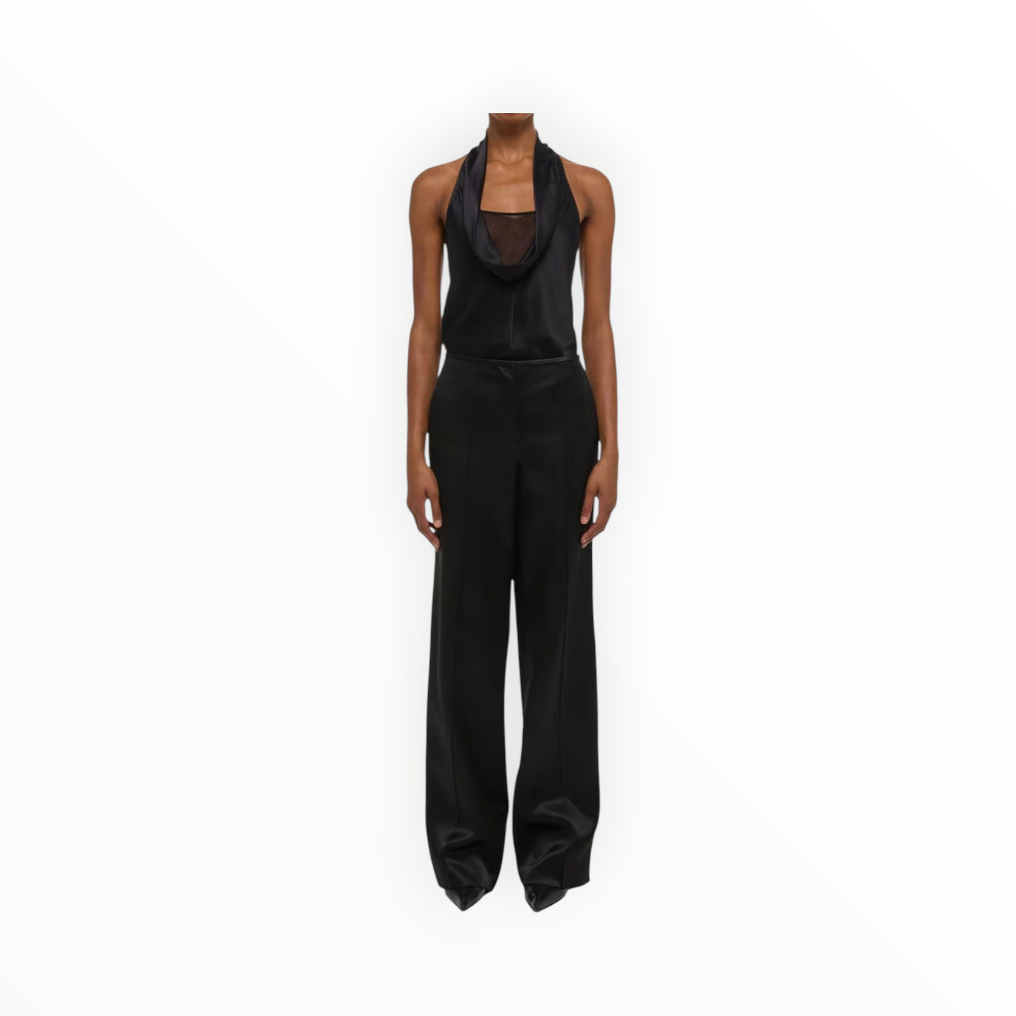 Helmut Lang Minimal Satin Pants - Black