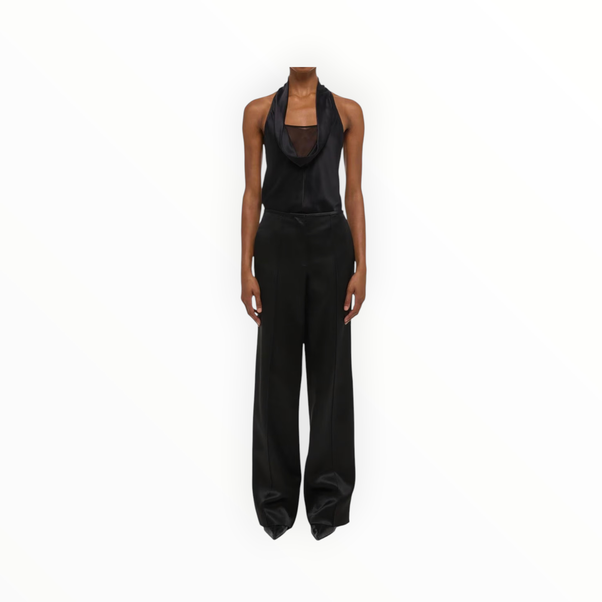 Helmut Lang Minimal Satin Pants - Black