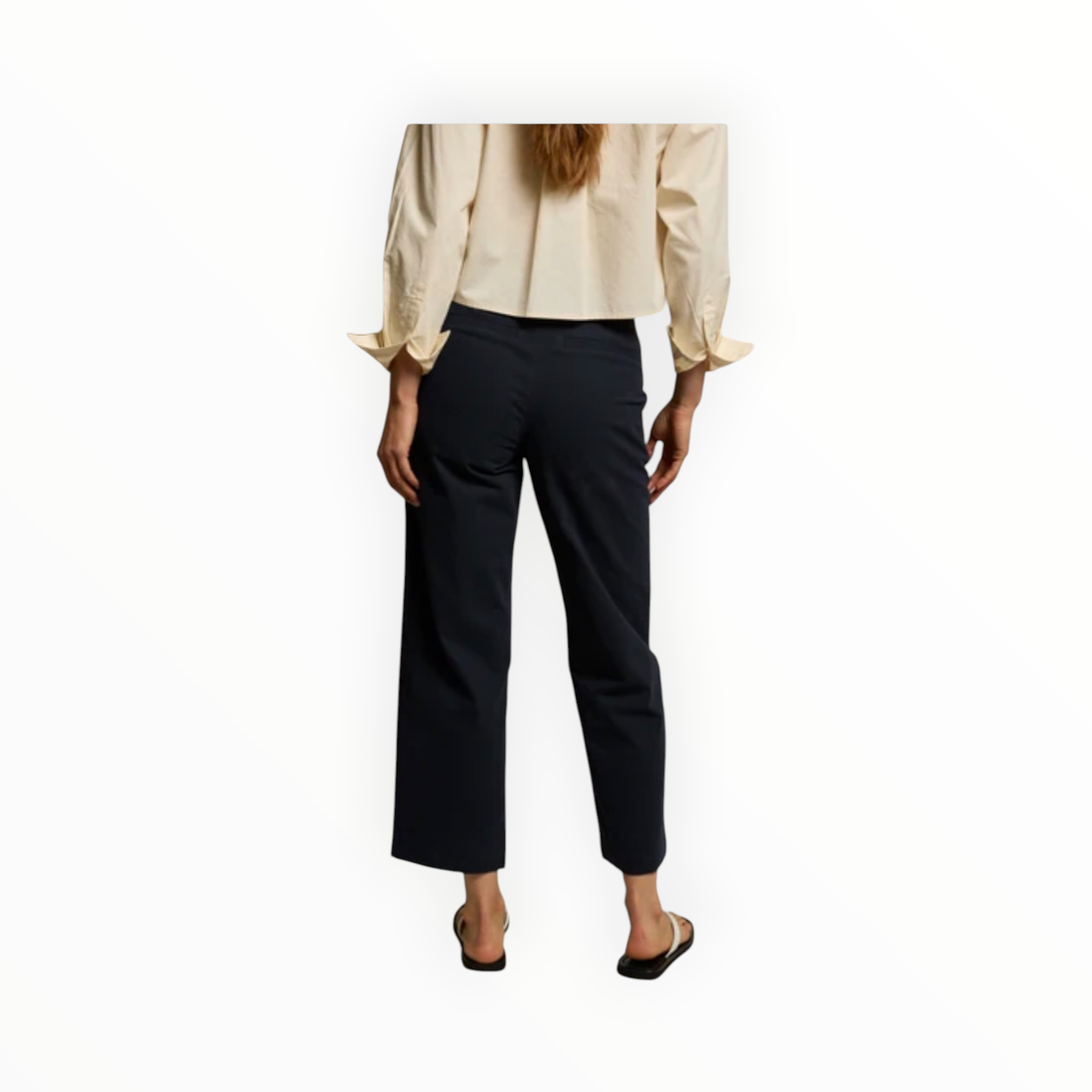 perfectwhitetee Pia Twill Pant - Navy
