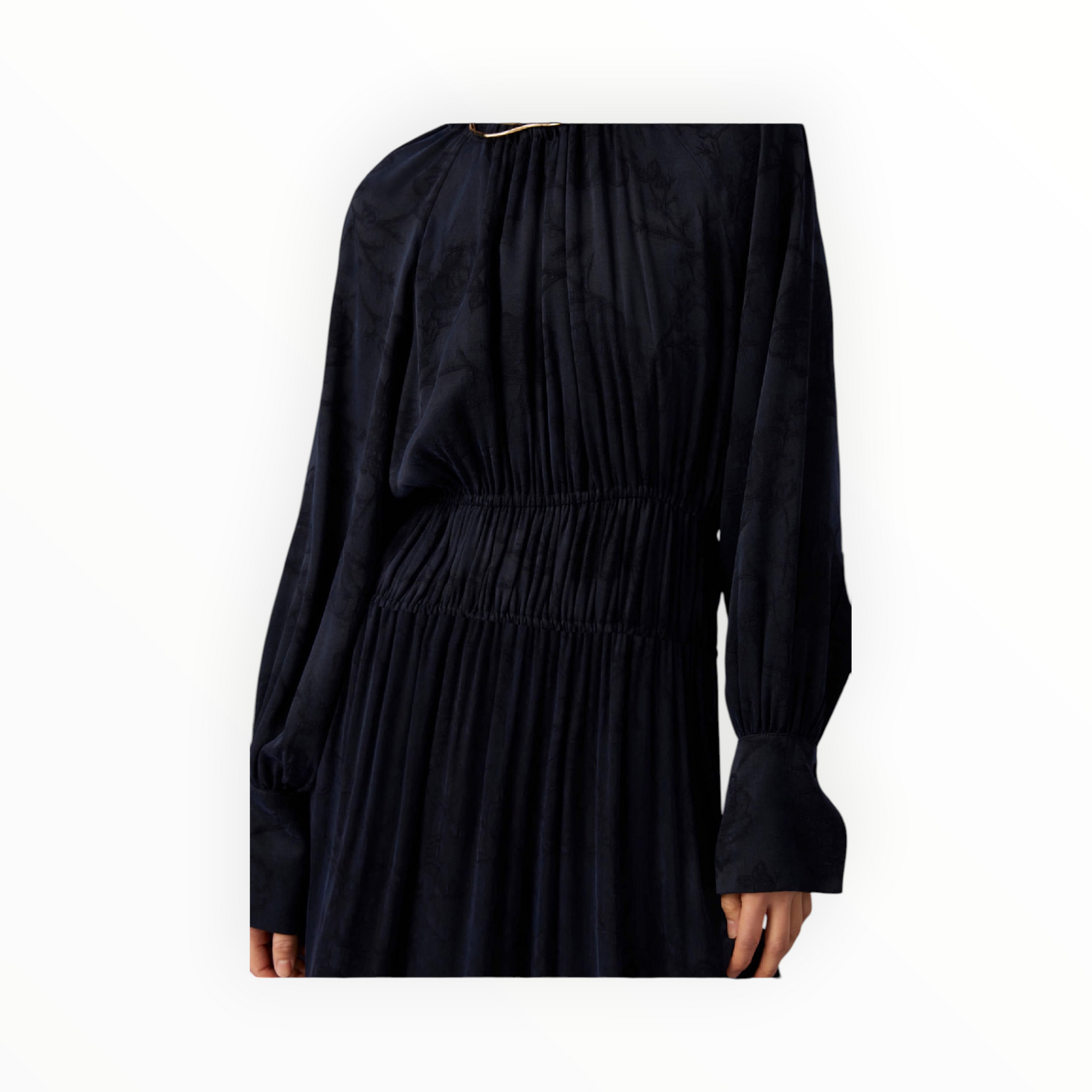 Beatrice .b Jacquard Cupro Dress - Deep Blue