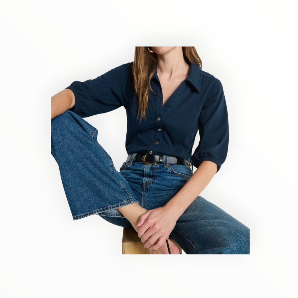 Nation Ltd Shannon Top - Navy Night Sky