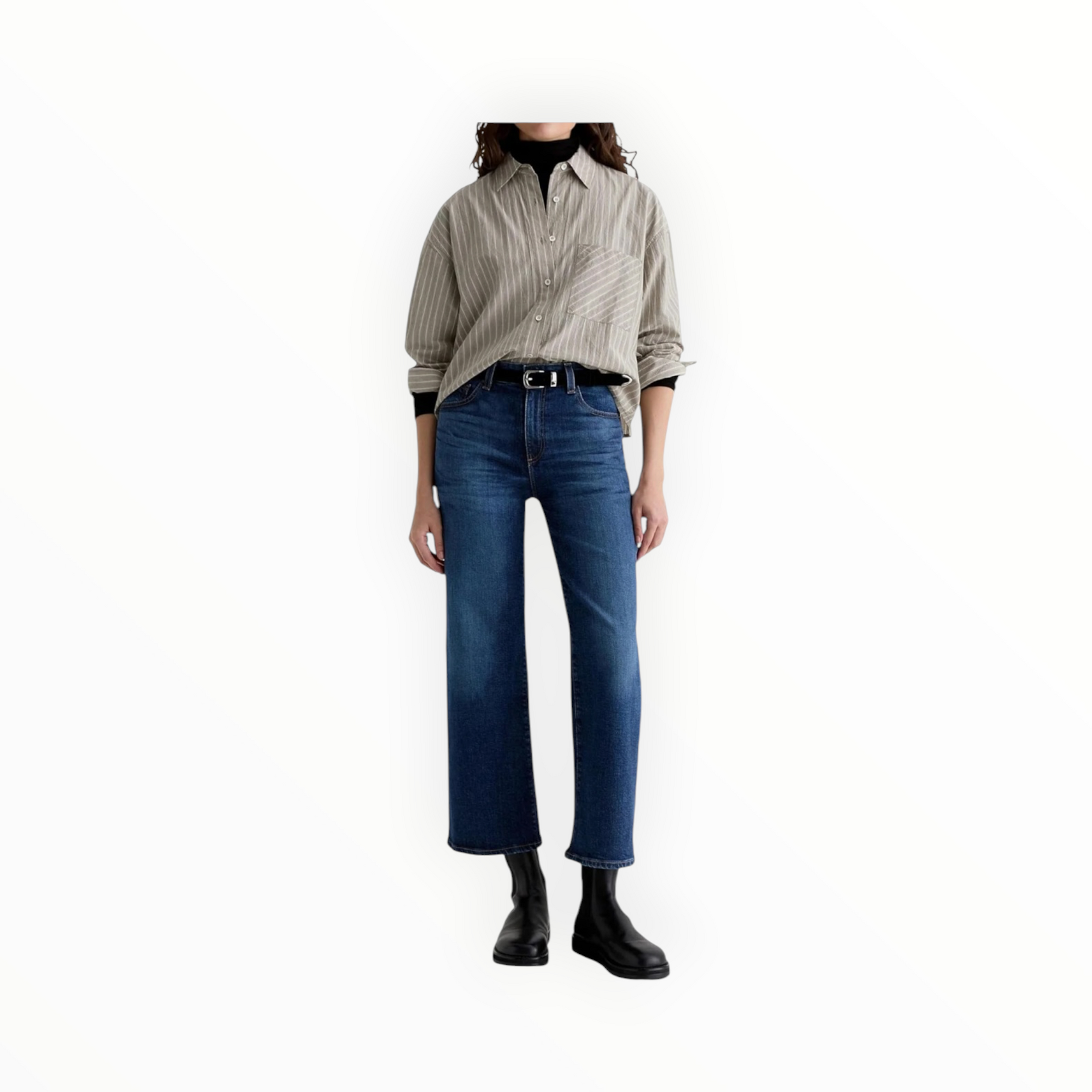 AG Jeans Saige Wide Leg Crop - Veiled