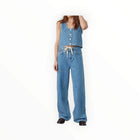 seventy + mochi Kane Cropped Vest - Laser Malibu
