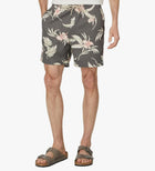 Faherty Essential Drawstring Shorts 6.5" - Charcoal Island Air Orchid