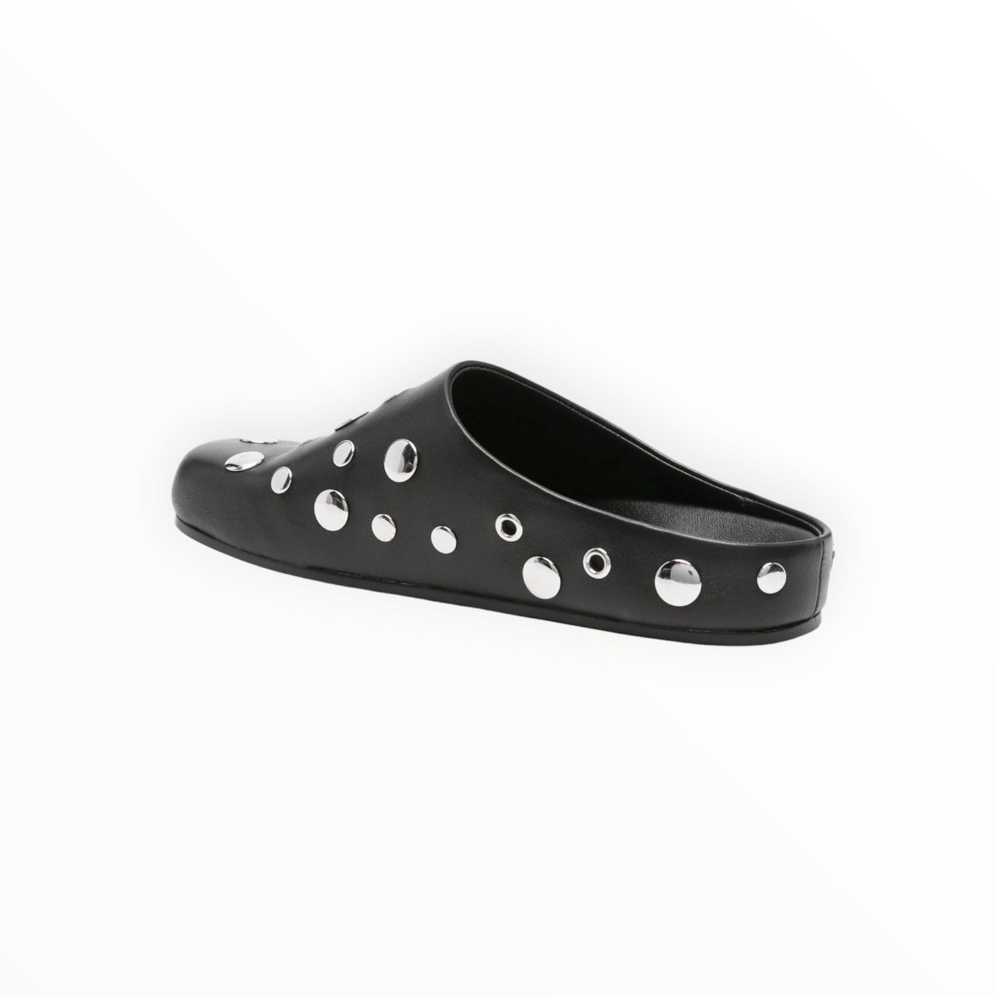 Lola Cruz Aureline Mule Flats - Black