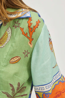 ALÉMAIS Surrealist Summer V Mini Dress - Multi