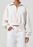 AGOLDE Agolde Bethan Quarter Zip Sweatshirt - Wired