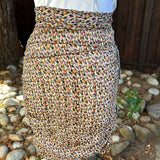 ba&sh Dina Belted Printed Metallic Chiffon Mini Skirt - Greige