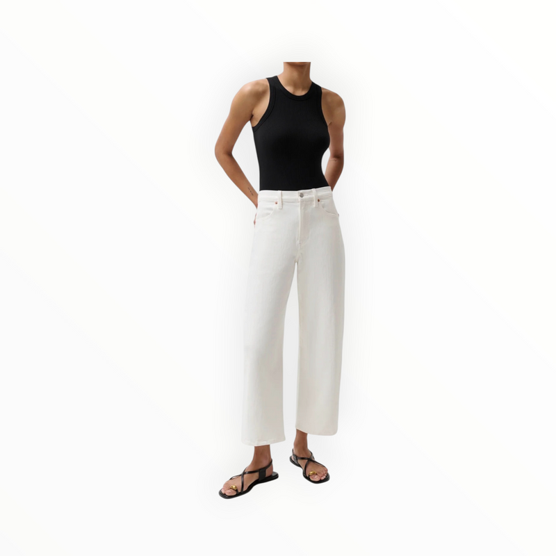 Pistola Kyra High Rise Bowed Ankle - Antique White