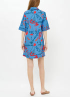Oliphant Collared Shirt Dress - Bartram Blue