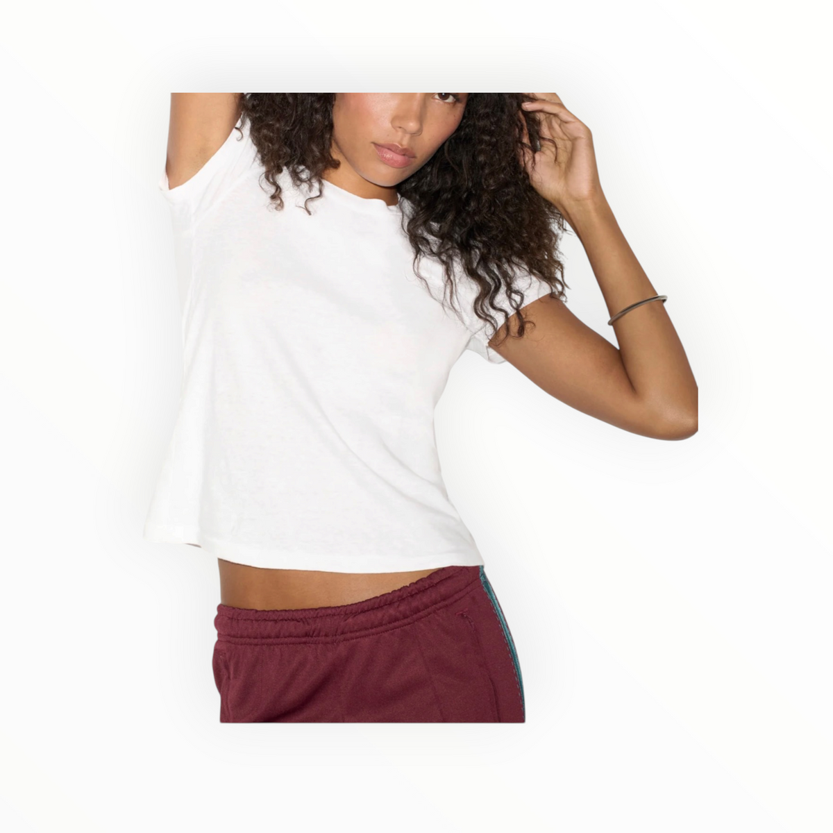 Re/Done Hanes 1960s Slim Tee - Optic White