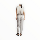saint art Jordan Pull On Pant - Pebble