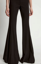 Proenza Schouler Viscose Suiting Wide Leg Pants - Black
