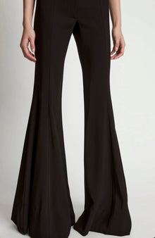 Proenza Schouler Viscose Suiting Wide Leg Pants - Black