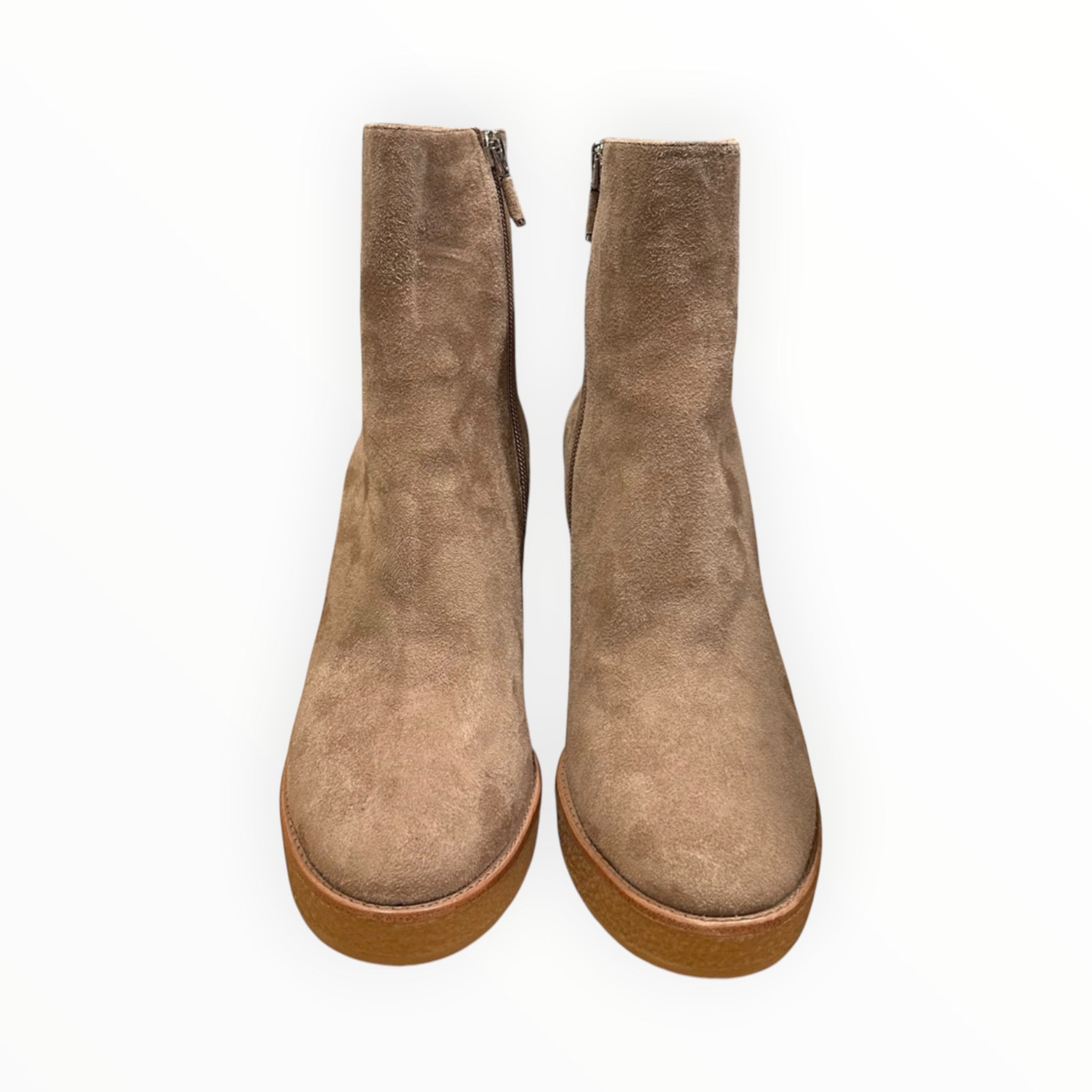 Lola Cruz Platform Ankle Boot - Taupe