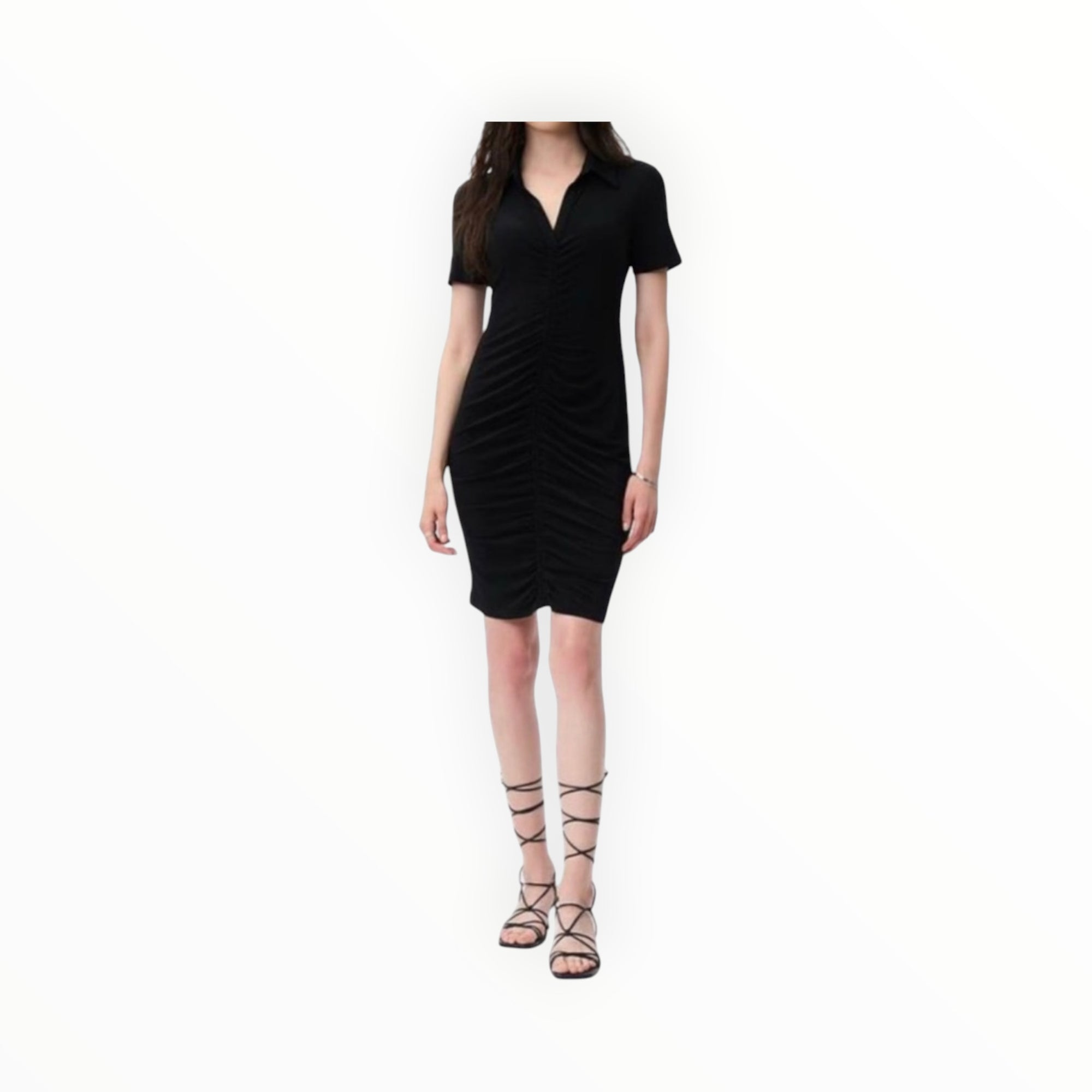 Joseph Ribkoff A-line Polo Dress - Black