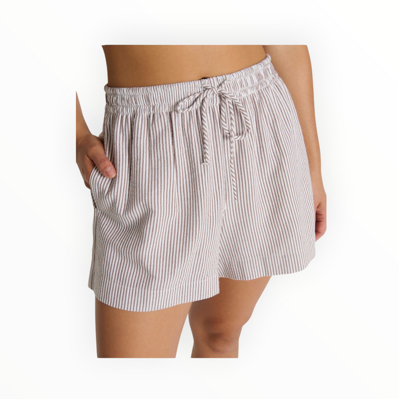 Nation Ltd Josie Short - Praline Stripe