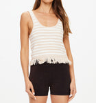 The Upside Canyon Freida Knit Fringe Top - Natural