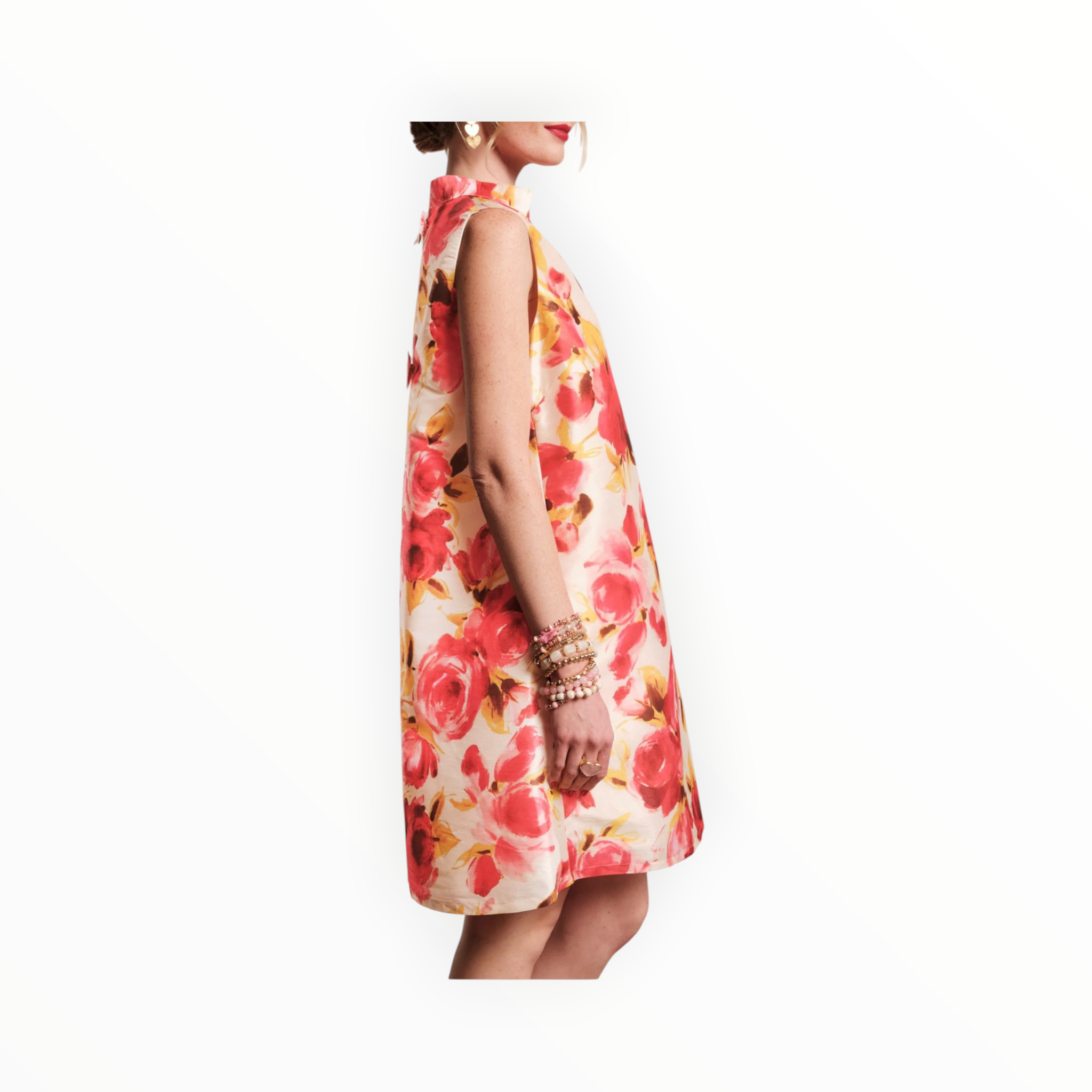 Frances Valentine Sleeveless Diplomat Mini Dress - English Rose