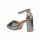 Pelle Moda Pearly Ankle Strap Platform Sandal - Pewter