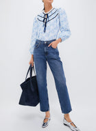 MILLE Colette Top - Blue Rose