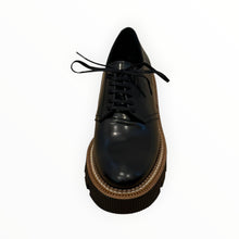 Frēda Salvador Bobbie Lug Sole Derby - Black Spazzolato