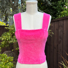 Monrow Terry Cloth Cropped Tank - Rose Bud