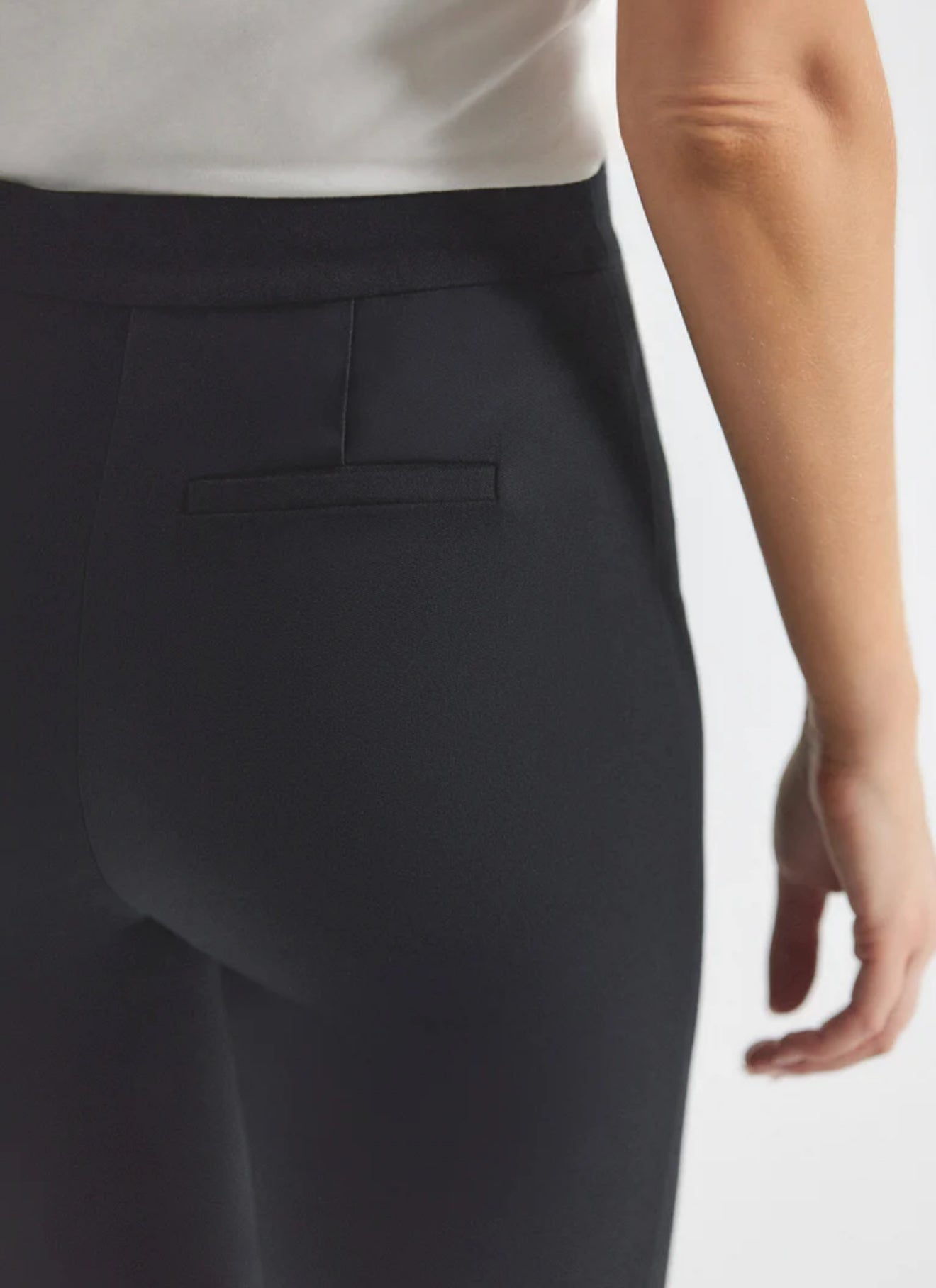 Derek Lam 10 Crosby Flare Trouser - Black