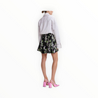Essentiel Antwerp Tulip-Shape Mini Skirt W/Sequin Embellishments - Black/Green/Pink