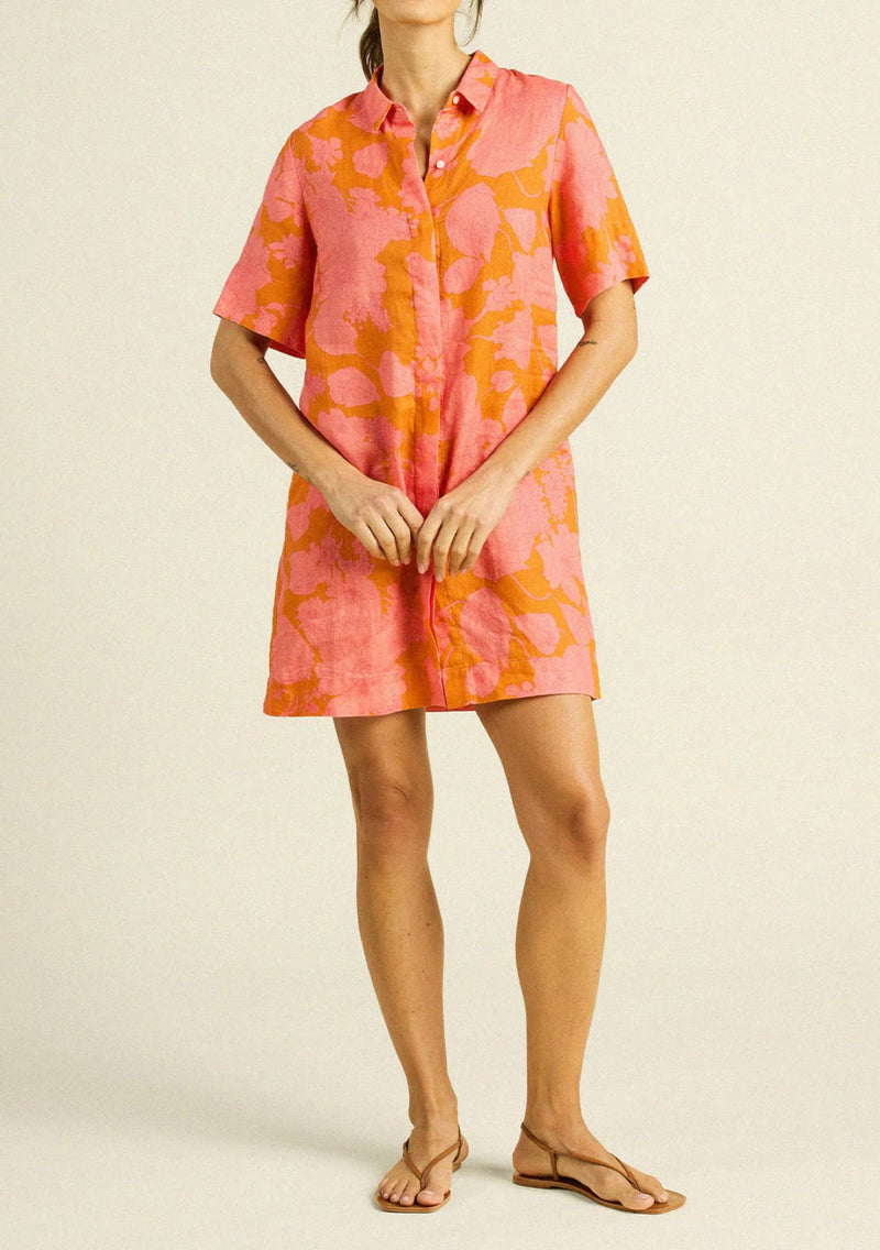 Trovata Dana Dress - Amber Glow