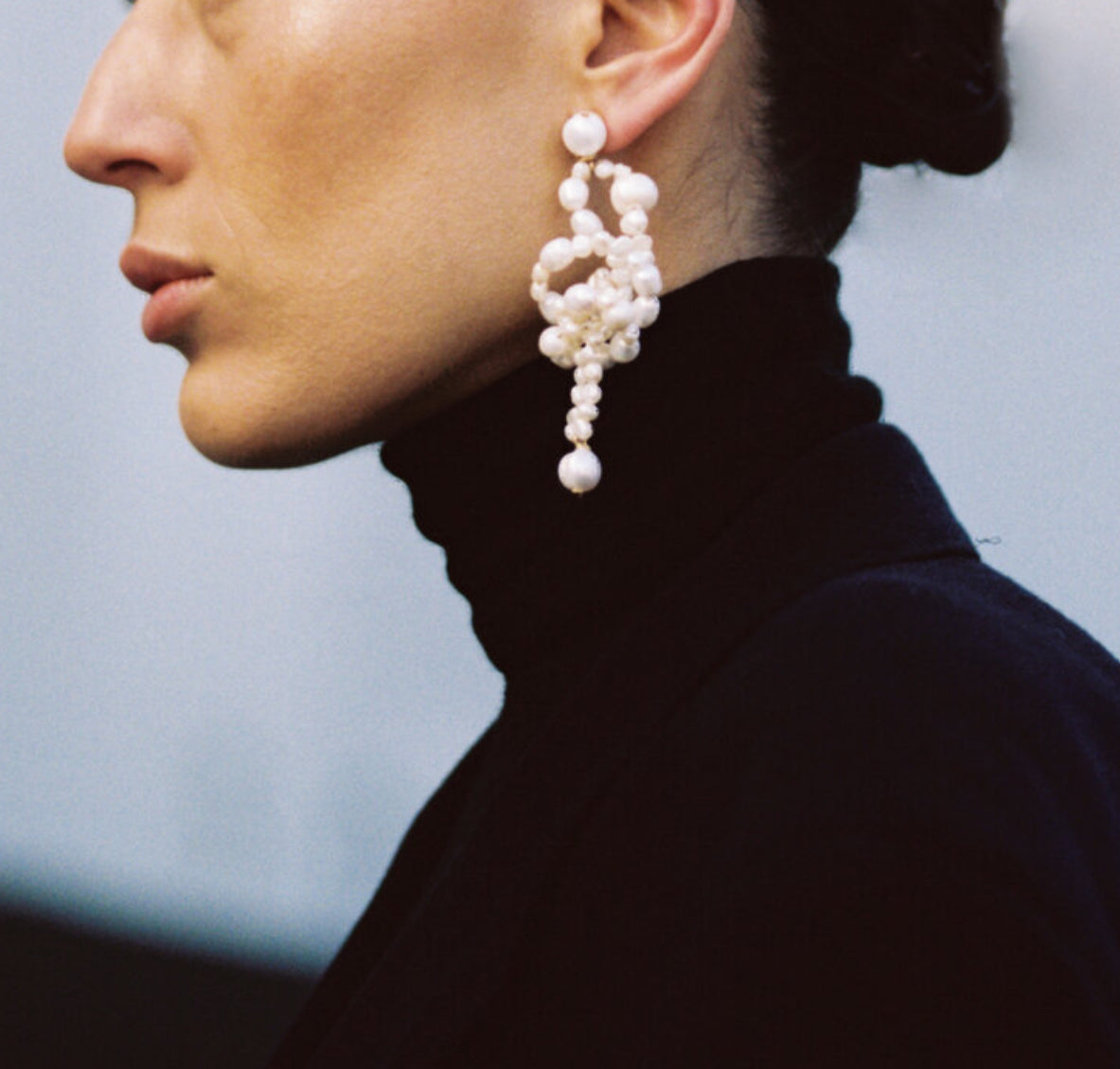 Pearl Octopuss.y White Lotus Pearl Earrings