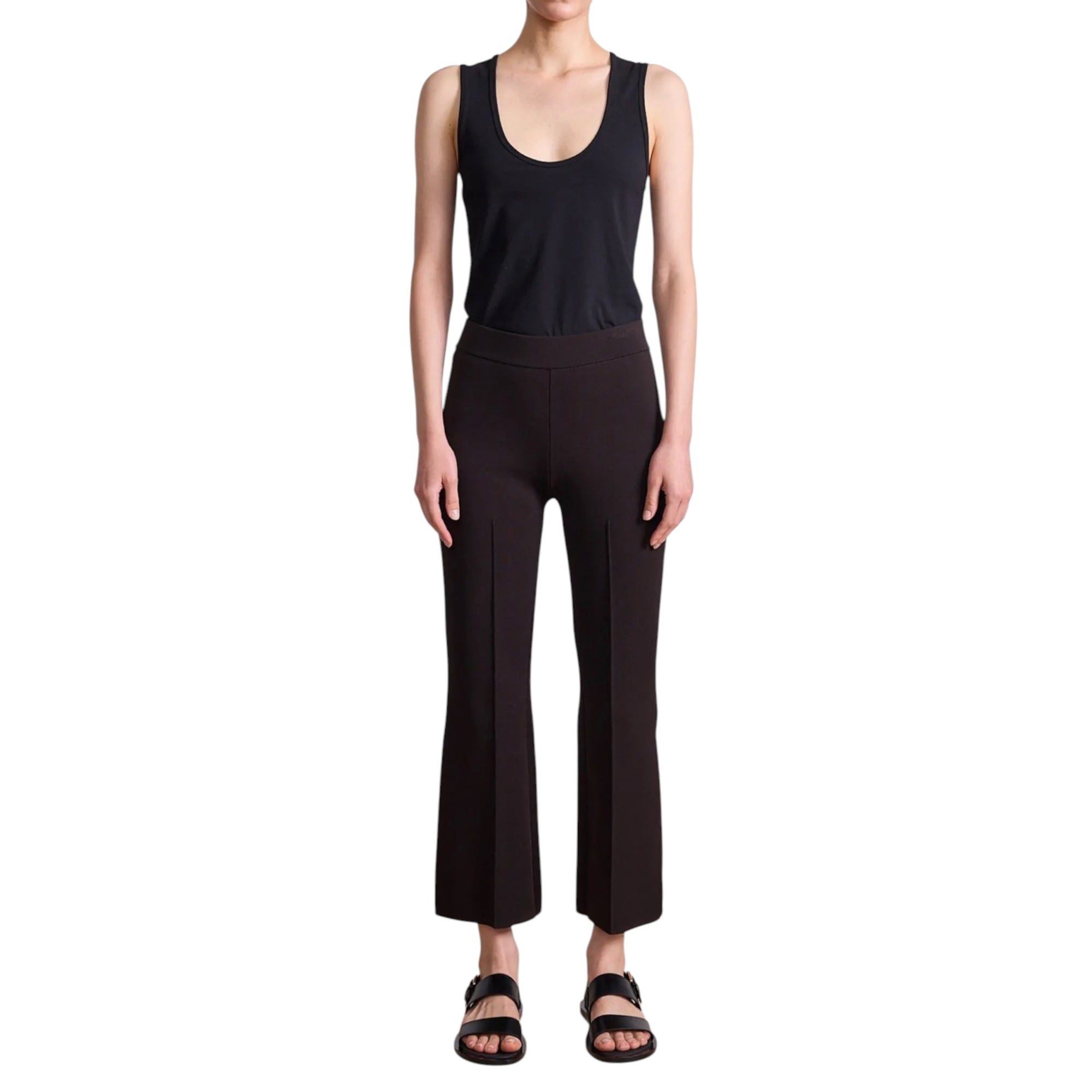 Apiece Apart Rene Pull On Pant - Deep Espresso
