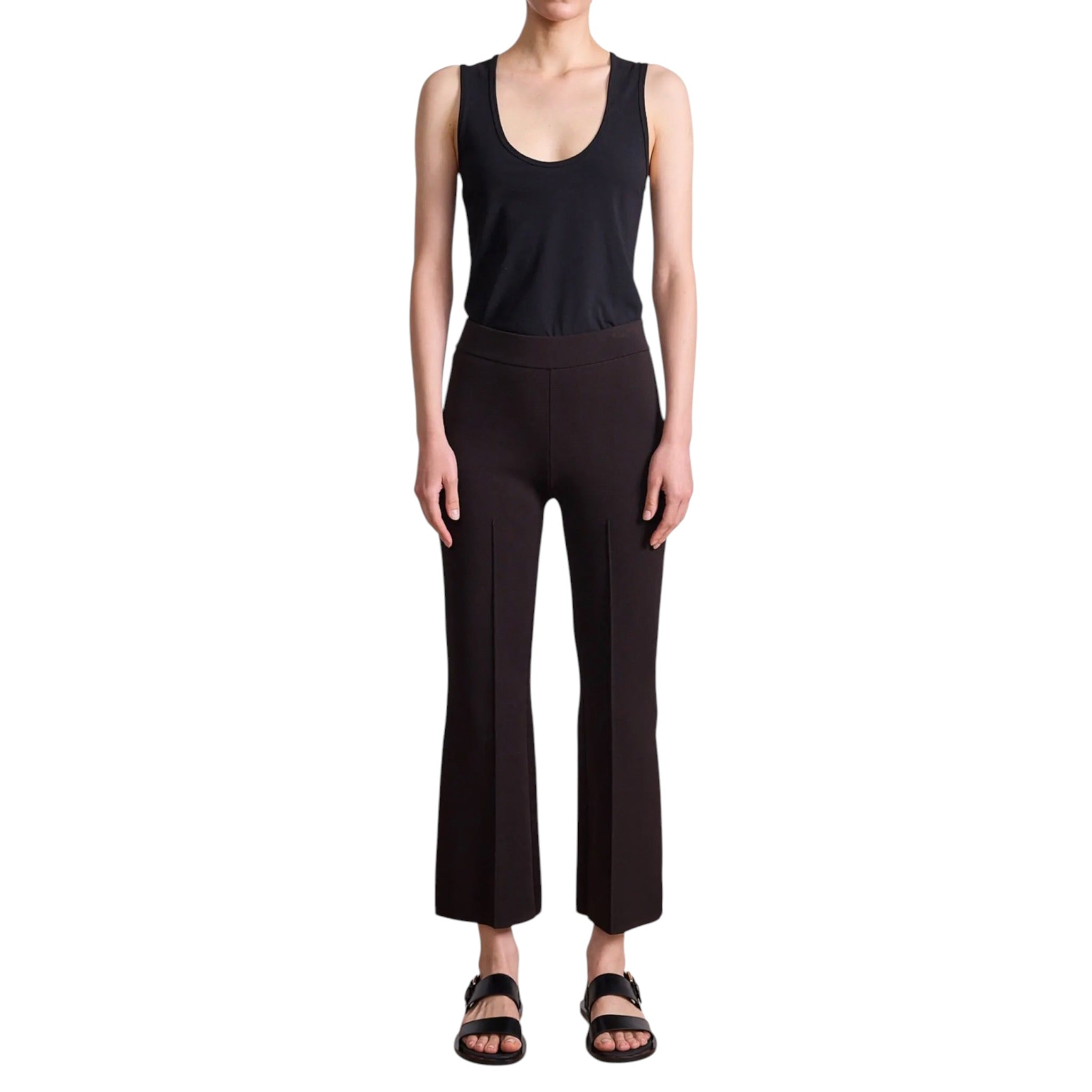 Apiece Apart Rene Pull On Pant - Deep Espresso