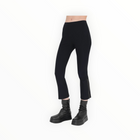 Elaine Kim Mitra Tech Stretch Cropped Side Zip Pant - Black