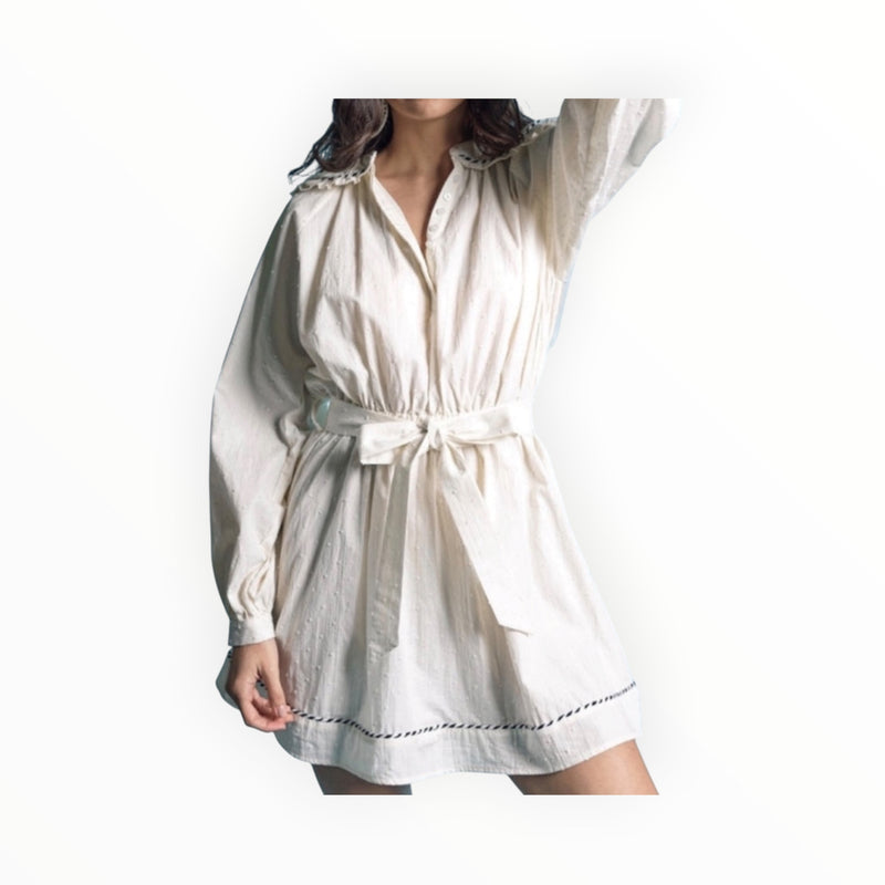 The Shirt by Rochelle Behrens Taylor Dress - White