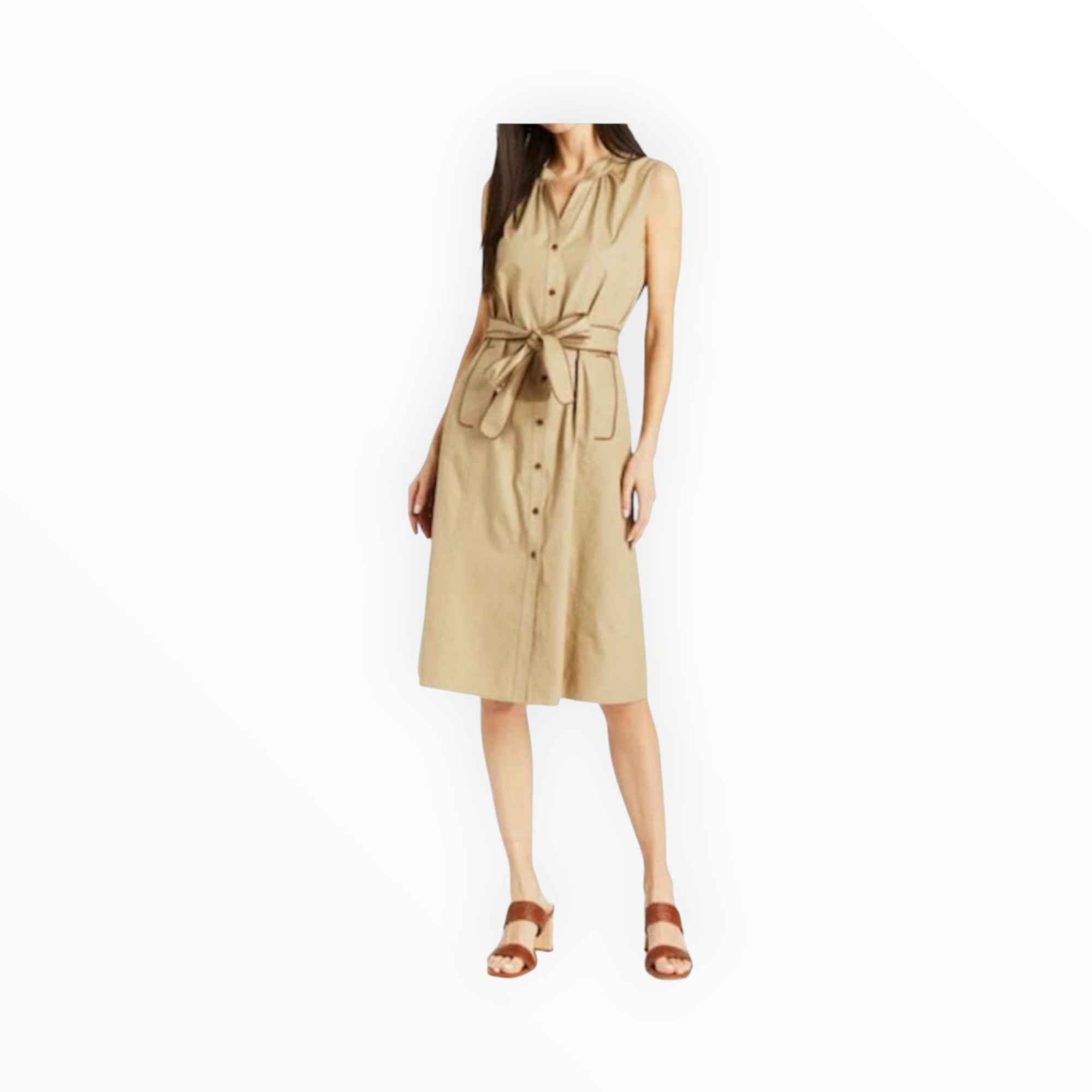 DREW Madison Dress - Khaki