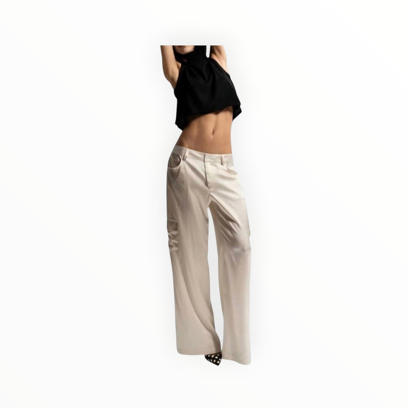 SABLYN Ronan Wide Leg Cargo Pant - Gardenia