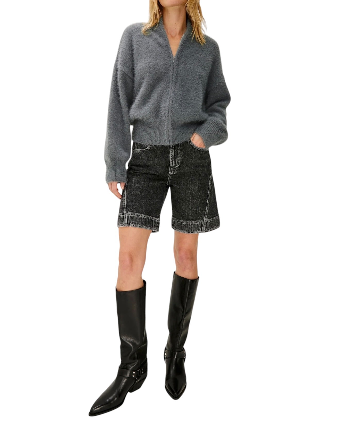 Rails Mariah Kerry Sweater - Heather Charcoal