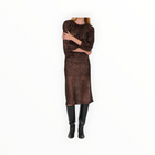 Secular Karolina Bias Skirt - Chocolate Sequins