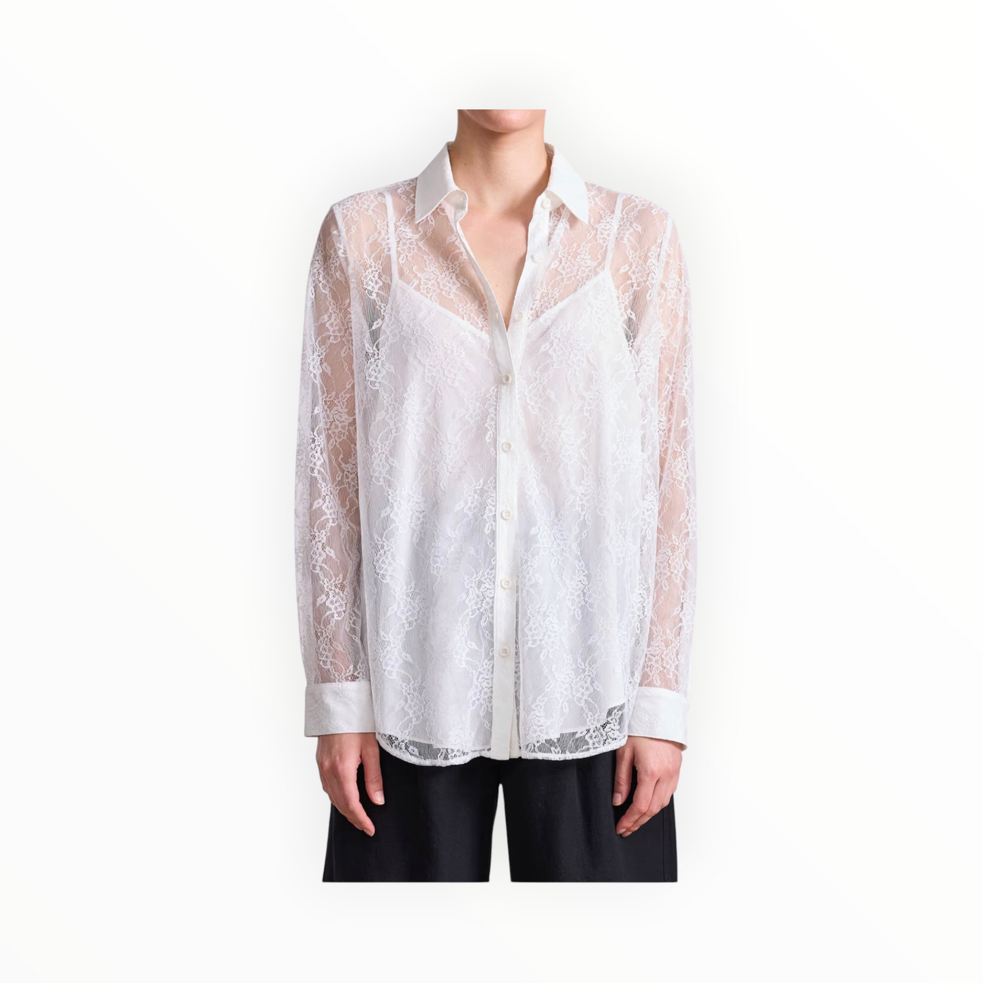 Apiece Apart Alva Button Up Blouse - Cream