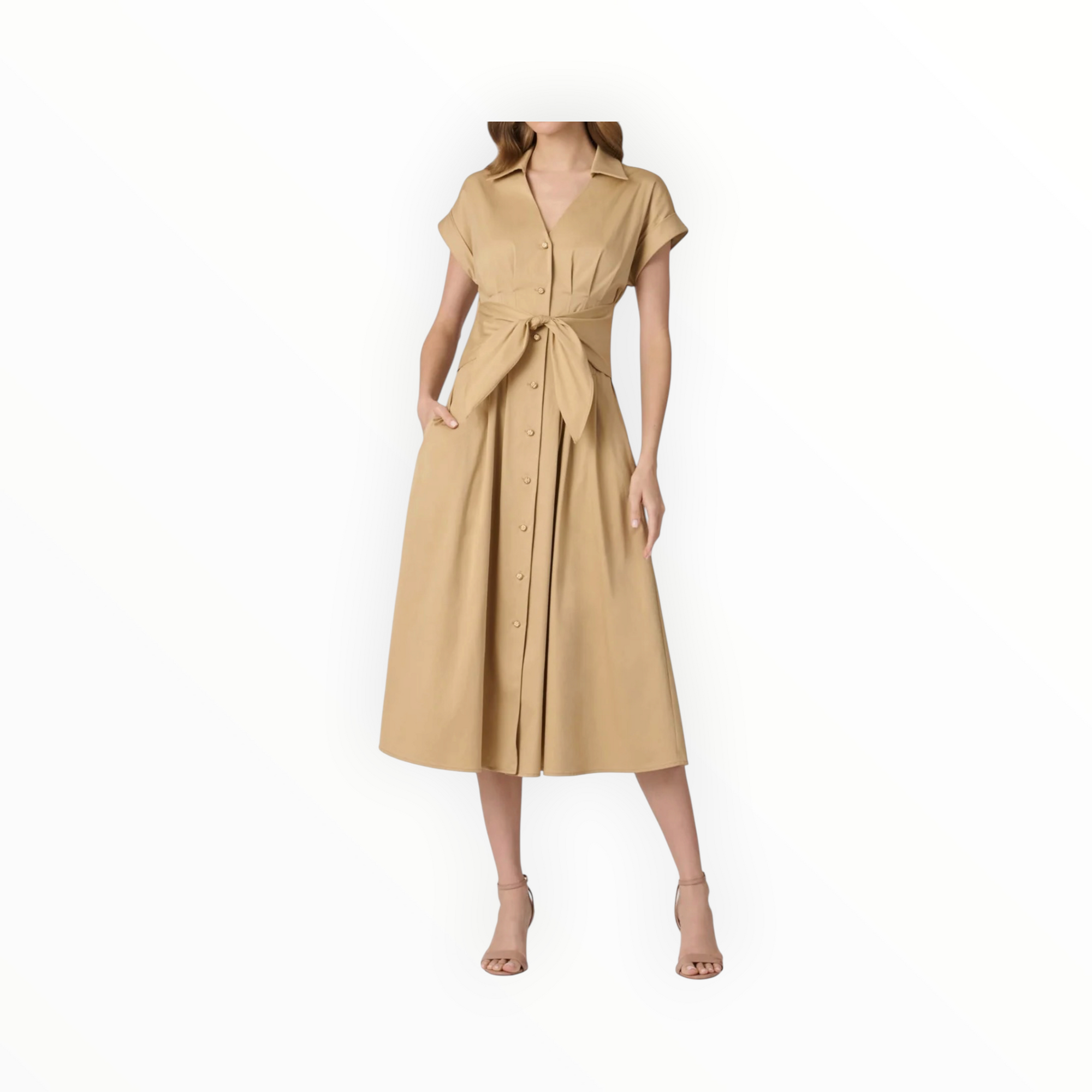 Shoshanna Josephine Dress - Khaki