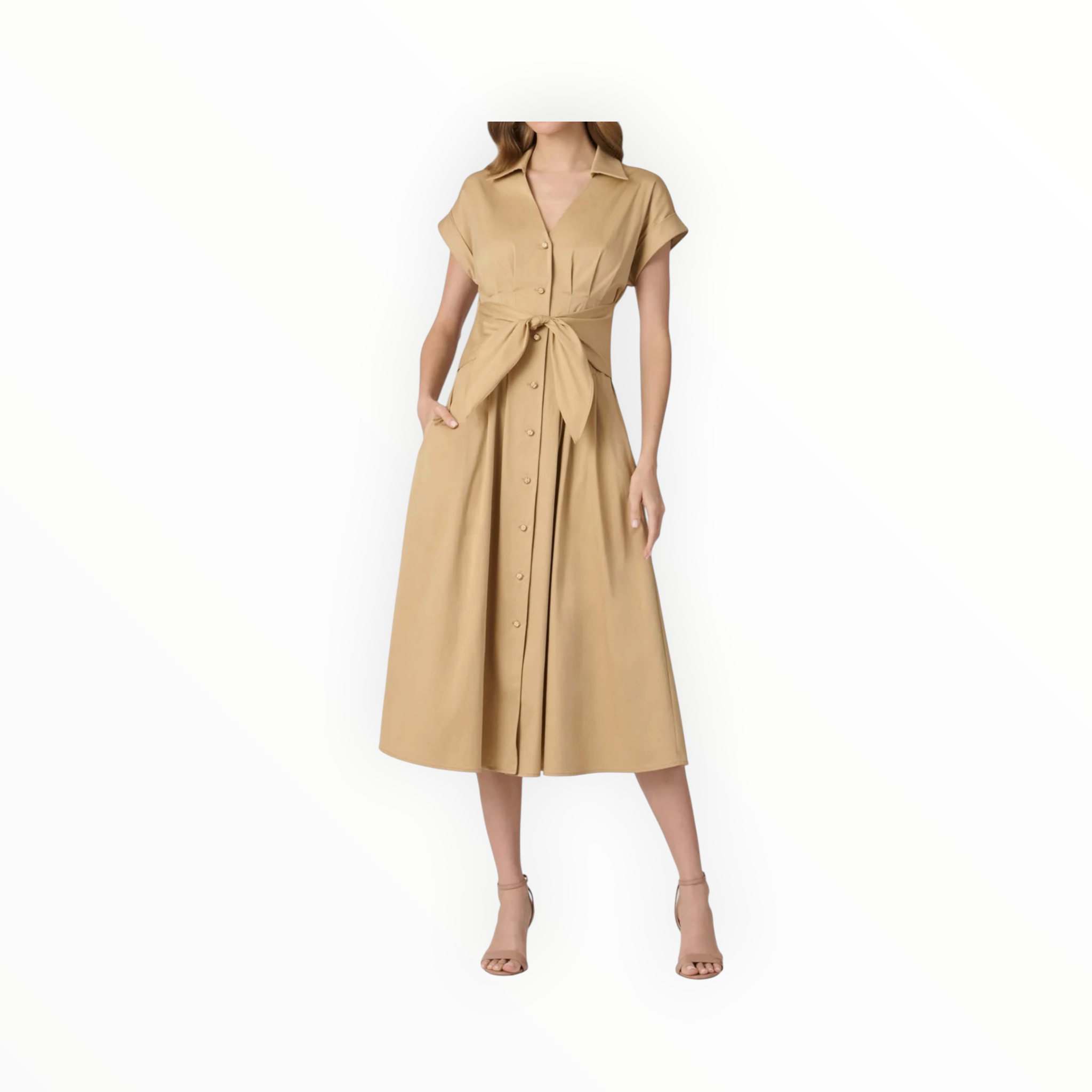 Shoshanna Josephine Dress - Khaki