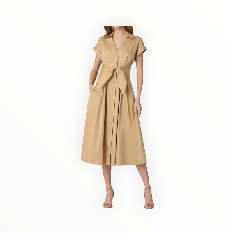 Shoshanna Josephine Dress - Khaki