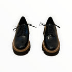 Frēda Salvador Bobbie Lug Sole Derby - Black Spazzolato